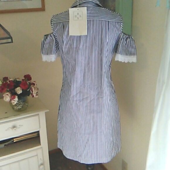 Holy Caftan Cold Shoulder Shift Sun Dress - Picture 4 of 10